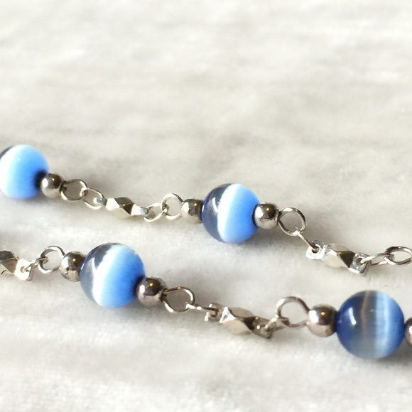 Sterling Silver Cats Eye Bracelet - Picture 2 of 9